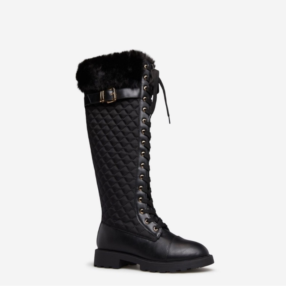 NEW Black Knee High Boots Size 7.5
